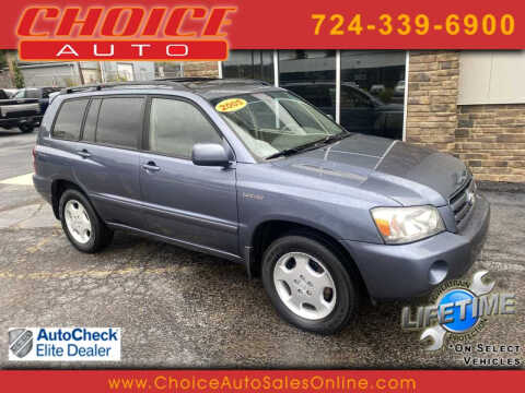 2005 Toyota Highlander for sale at CHOICE AUTO SALES in Murrysville PA