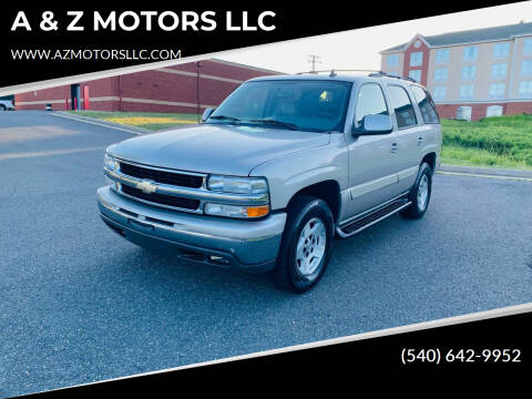 2006 Chevrolet Tahoe for sale at A & Z MOTORS LLC in Fredericksburg VA