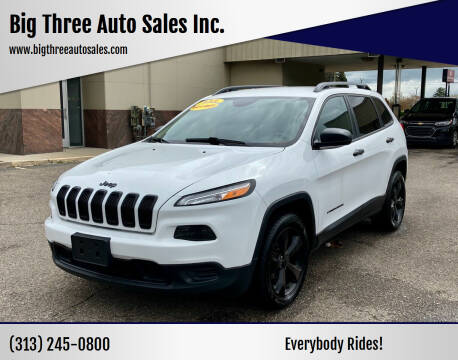 2016 Jeep Cherokee for sale at Big Three Auto Sales Inc. in Detroit MI