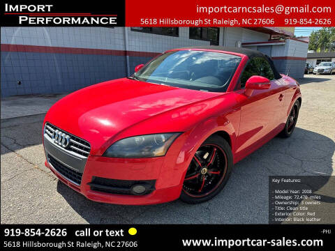 2008 Audi TT for sale at Import Performance Sales in Raleigh NC