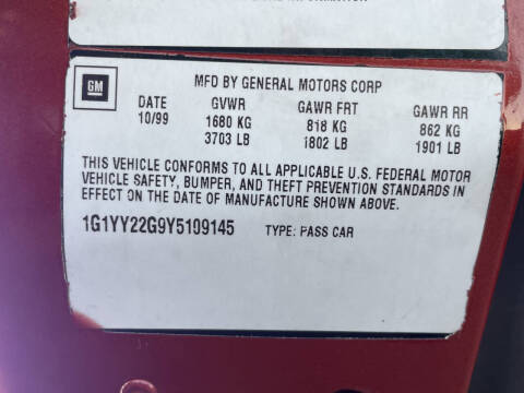 2000 Chevrolet Corvette