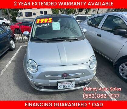 2012 FIAT 500 for sale at Sidney Auto Sales in Downey CA