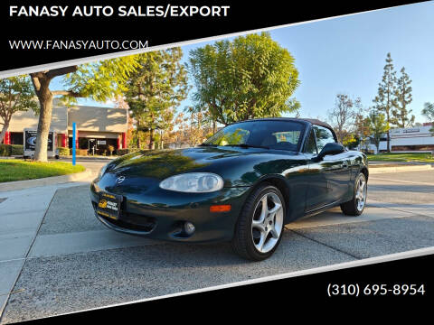 2003 Mazda MX-5 Miata for sale at FANASY AUTO SALES/EXPORT in Yorba Linda CA