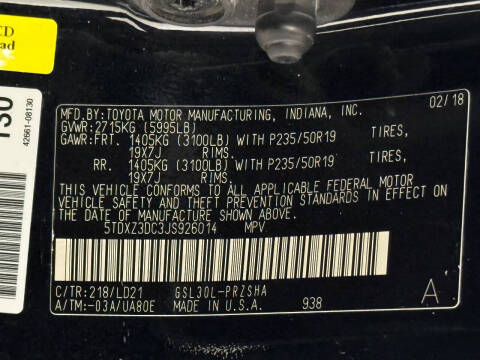 2018 Toyota Sienna SE Premium 8-Passenger