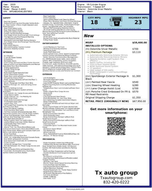 2020 Porsche Macan S