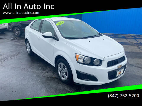 2014 Chevrolet Sonic for sale at All In Auto Inc in Palatine IL