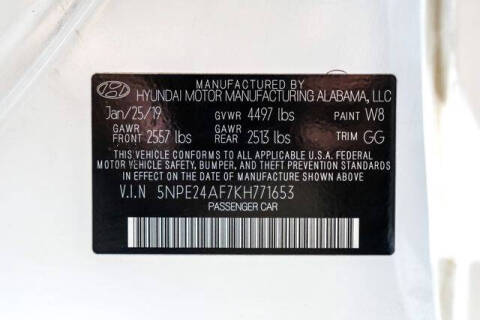 2019 Hyundai Sonata SE