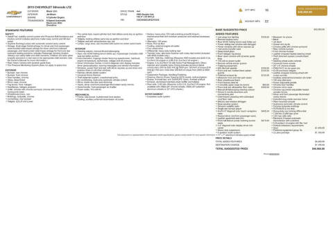 2015 Chevrolet Silverado 1500 LTZ