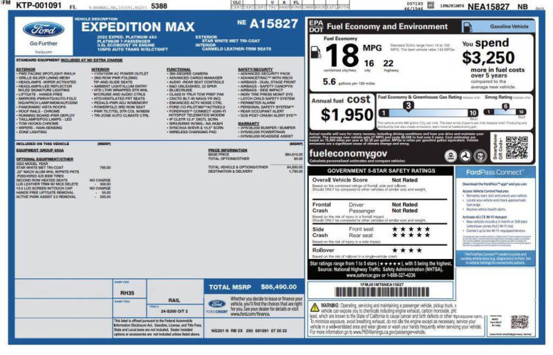 2022 Ford Expedition MAX Platinum