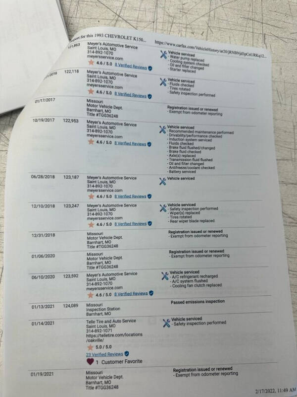 1993 Chevrolet Blazer Silverado