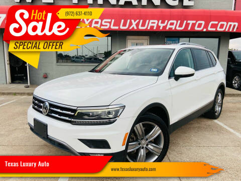 2018 Volkswagen Tiguan for sale at Texas Luxury Auto in Cedar Hill TX