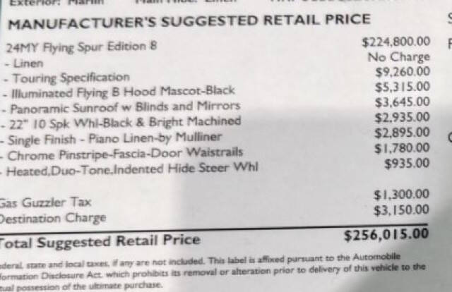 2024 Bentley Flying Spur Edition 8