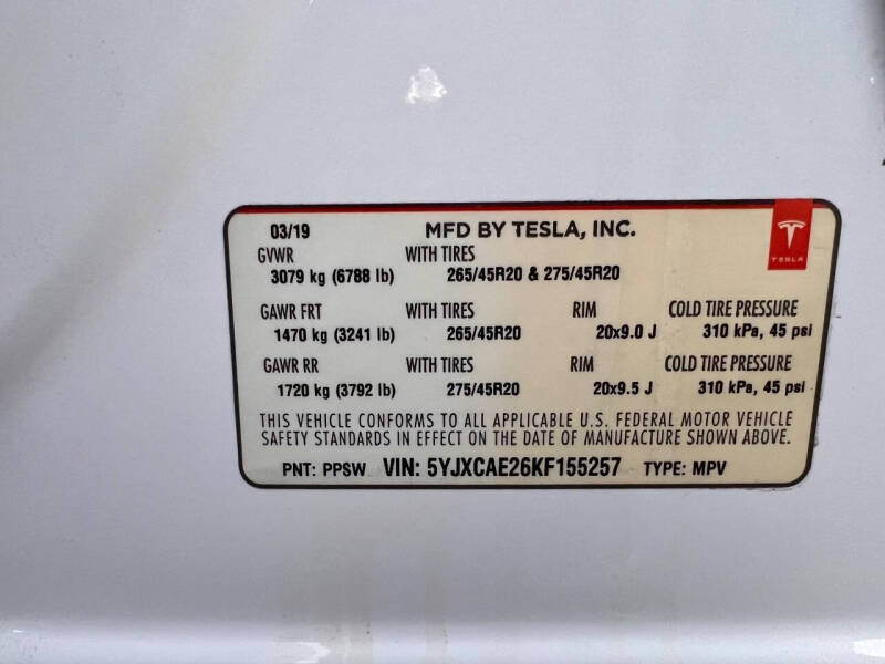 2019 Tesla Model X 100D