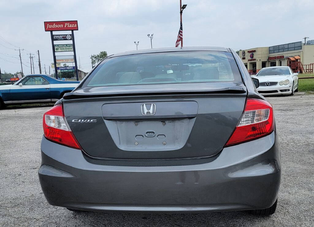 2012 Honda Civic for sale at Auto Auction 4 U, LLC in Converse, TX