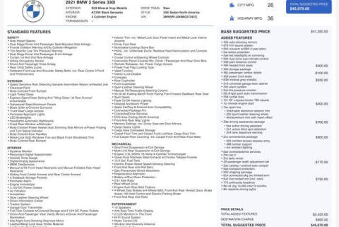 2021 BMW 3 Series 330i