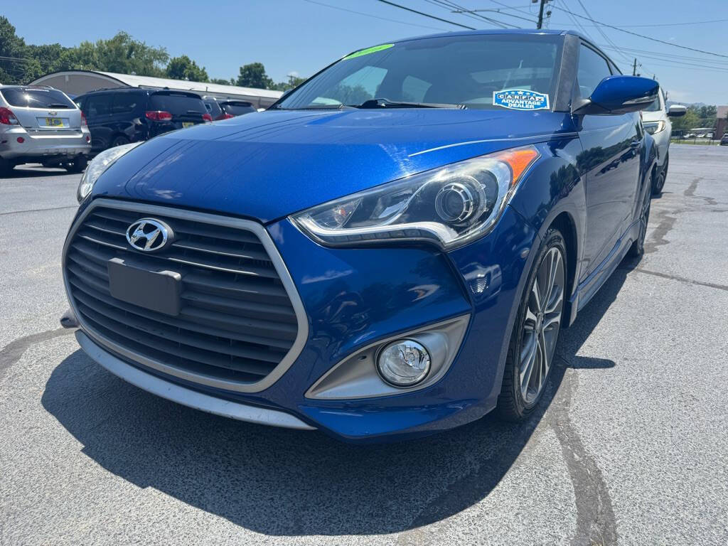 Blue 2016 Hyundai VELOSTER Turbo 2