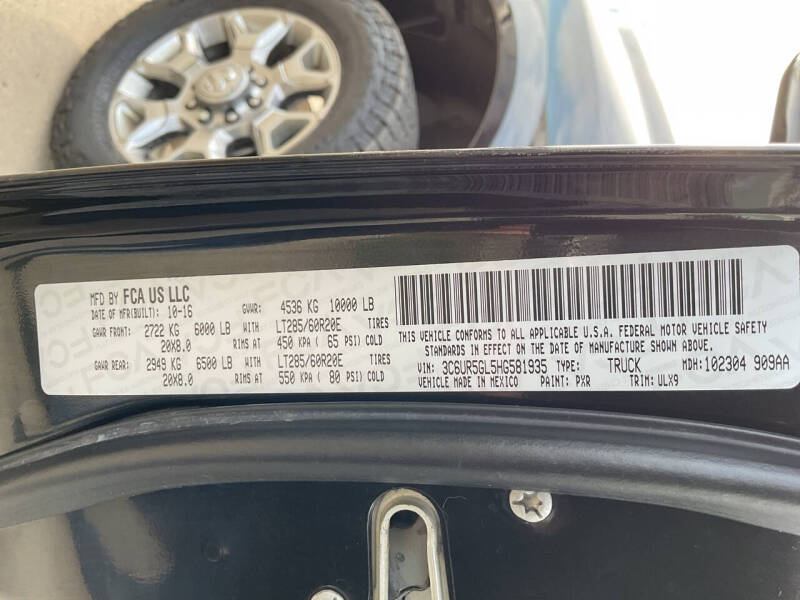 2017 RAM 2500 Laramie Limited