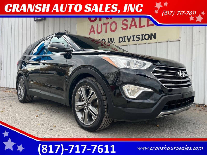 2014 Hyundai Santa Fe for sale at CRANSH AUTO SALES, INC in Arlington TX