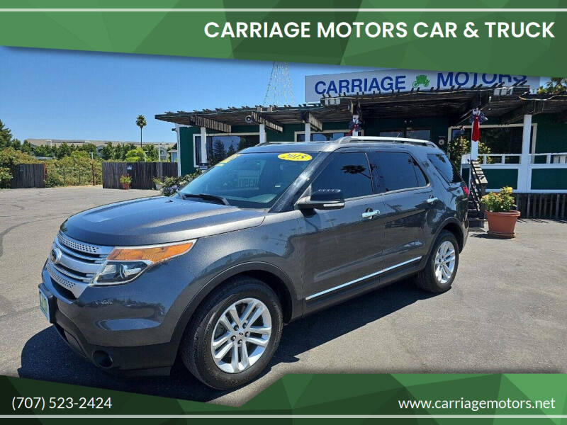 2015 Ford Explorer for sale at Carriage Motors Car & Truck in Santa Rosa CA