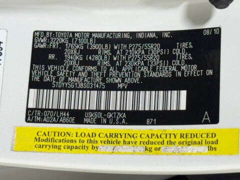 2011 Toyota Sequoia Platinum