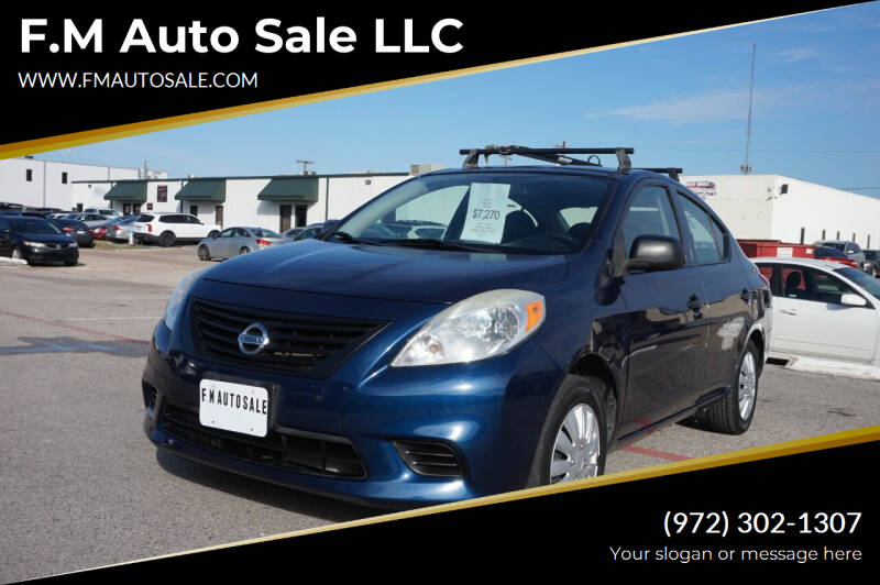 2014 Nissan Versa for sale at F.M Auto Sale LLC in Dallas TX