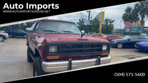 1989 Dodge Ramcharger for sale at Auto Imports in Metairie LA