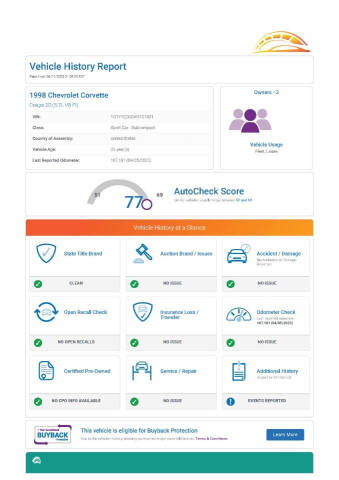 1998 Chevrolet Corvette