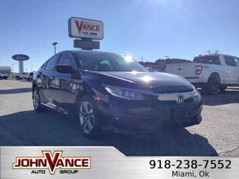 2016 Honda Civic for sale at Vance Fleet Services in Guthrie OK