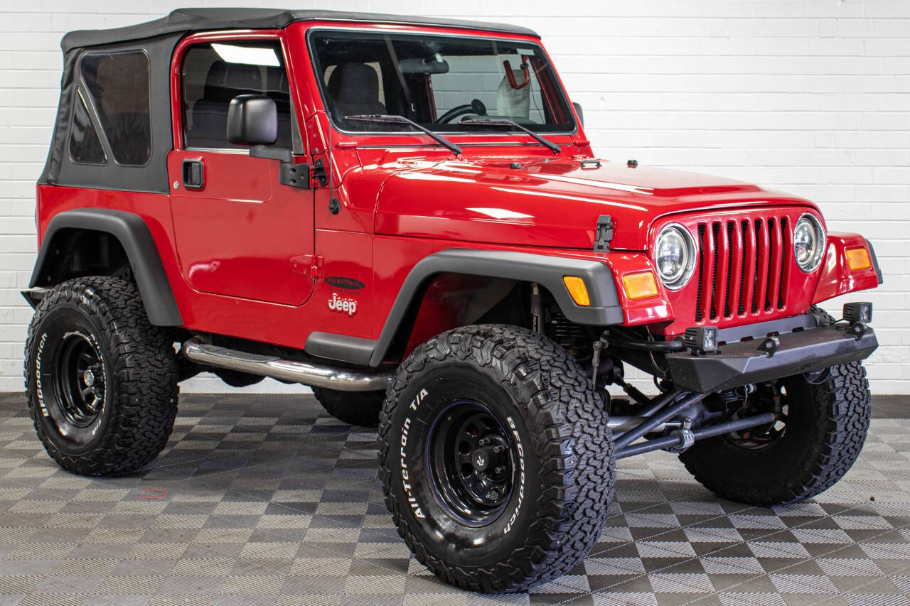 Red 2004 Jeep Wrangler X 2dr X 4WD SUV 1