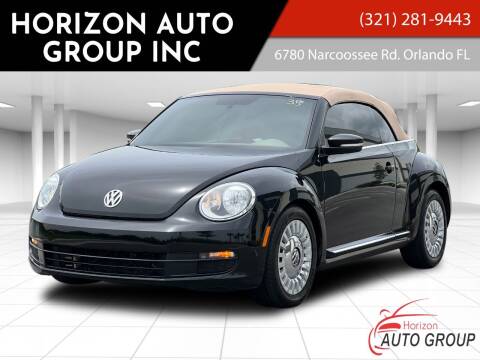 2015 Volkswagen Beetle Convertible for sale at HORIZON AUTO GROUP INC in Orlando FL