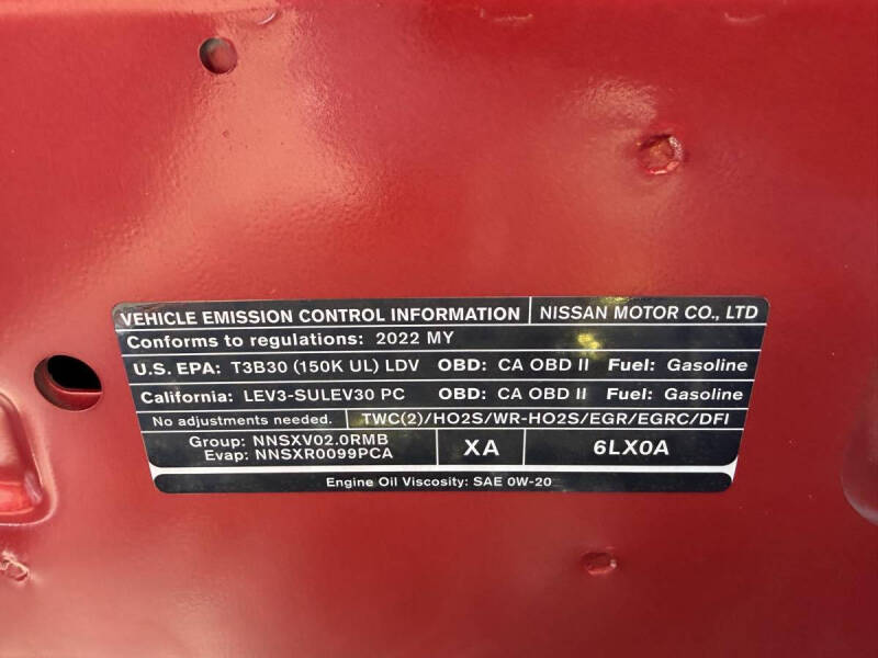 2022 Nissan Sentra SV