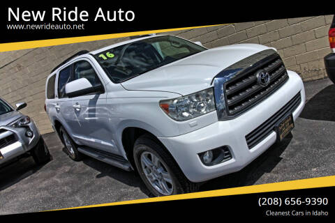 2016 Toyota Sequoia for sale at New Ride Auto in Rexburg ID
