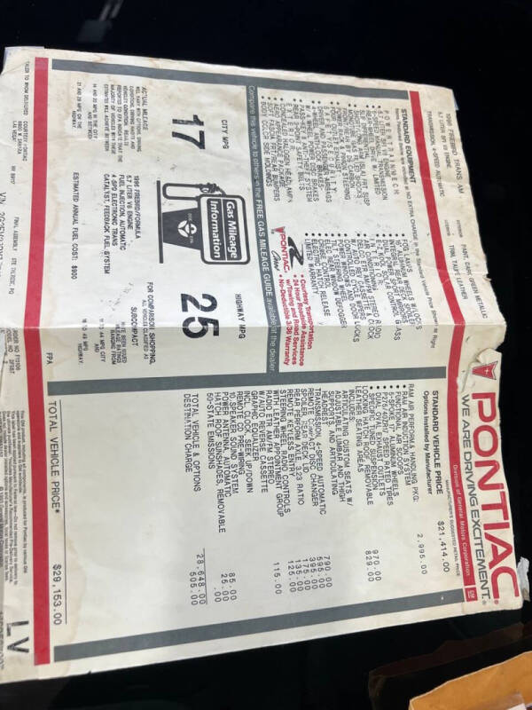 1996 Pontiac Firebird