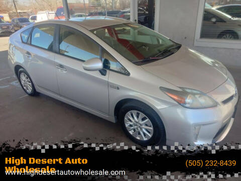 2013 Toyota Prius Plug-in Hybrid for sale at High Desert Auto Wholesale in Albuquerque NM