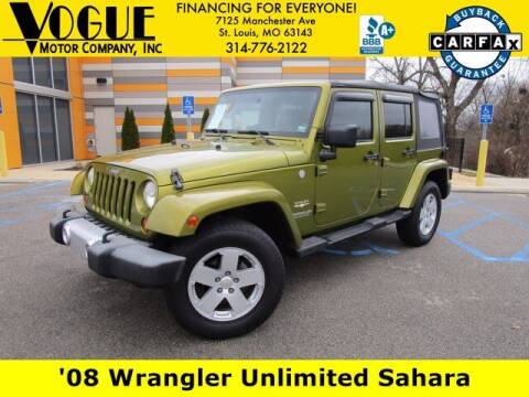 2008 Jeep Wrangler Unlimited for sale at Vogue Motor Company Inc in Saint Louis MO
