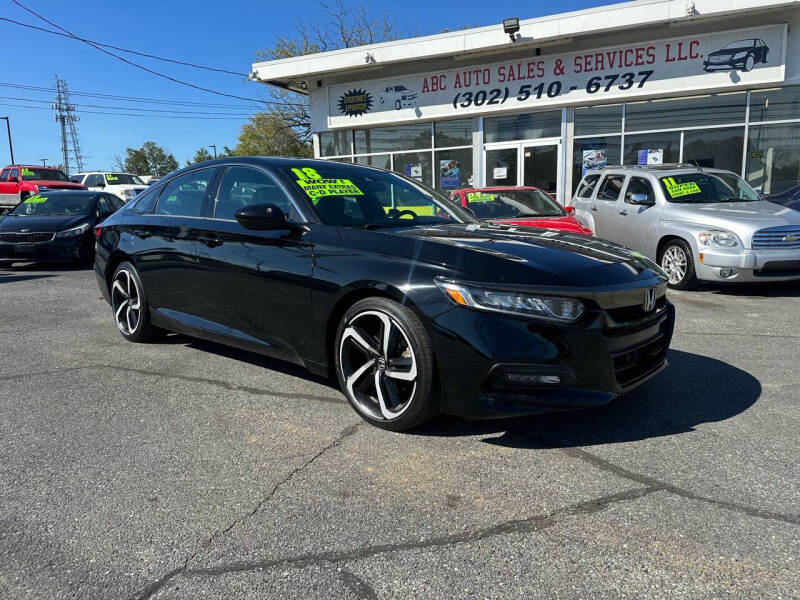 Used 2018 Honda Accord Sport with VIN 1HGCV2F31JA029158 for sale in New Castle, DE