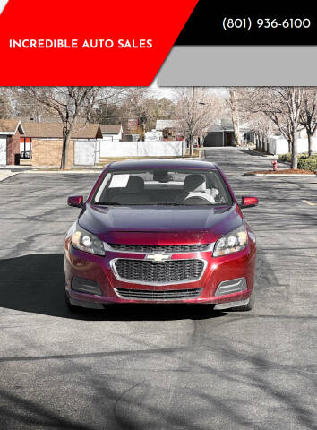 2016 Chevrolet Malibu Limited for sale at INCREDIBLE AUTO SALES in Bountiful UT