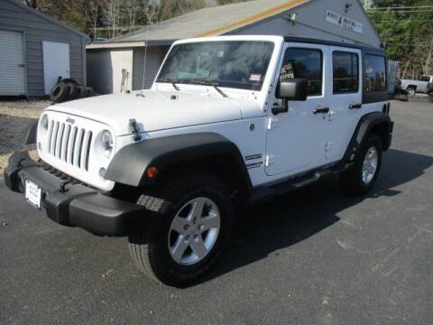 2016 Jeep Wrangler Unlimited for sale at Route 4 Motors INC in Epsom NH