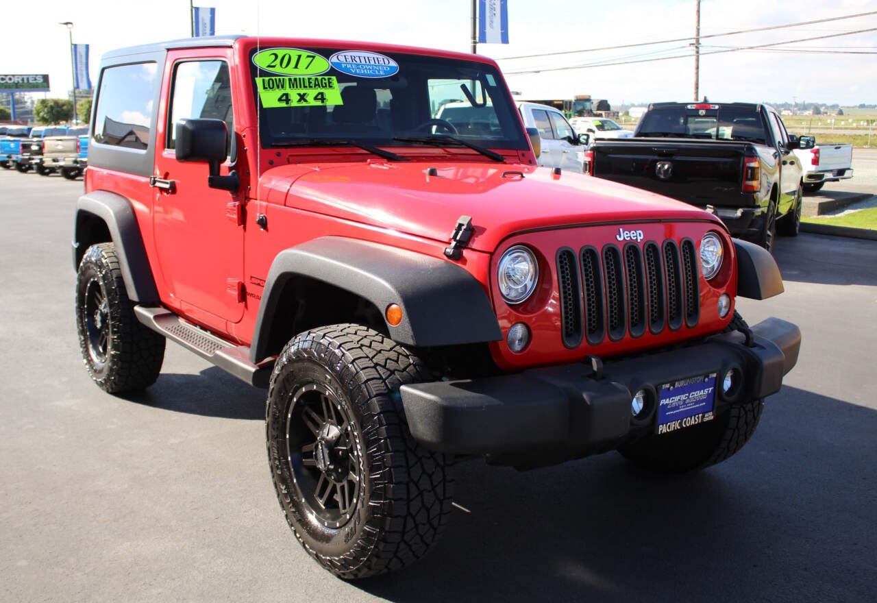 2017 Jeep Wrangler for sale at Pacific Coast Auto Center in Burlington, WA