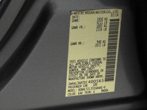 2014 Nissan Altima 2.5 SV