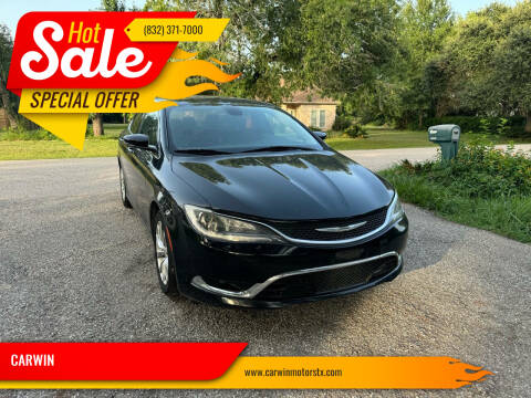 2015 Chrysler 200 for sale at CARWIN in Katy TX