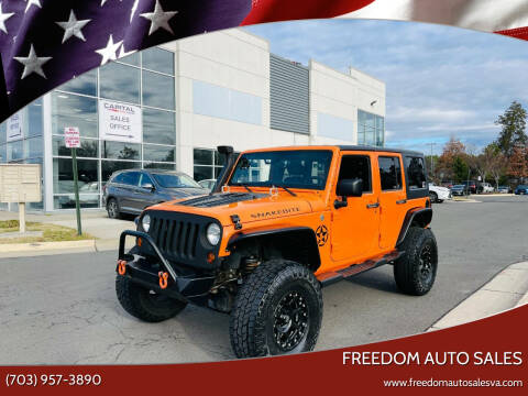 2012 Jeep Wrangler Unlimited for sale at Freedom Auto Sales in Chantilly VA