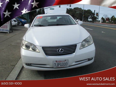 2008 Lexus ES 350 for sale at West Auto Sales in Belmont CA