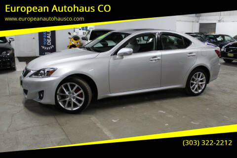 2012 Lexus IS 250 for sale at European Autohaus CO in Denver CO