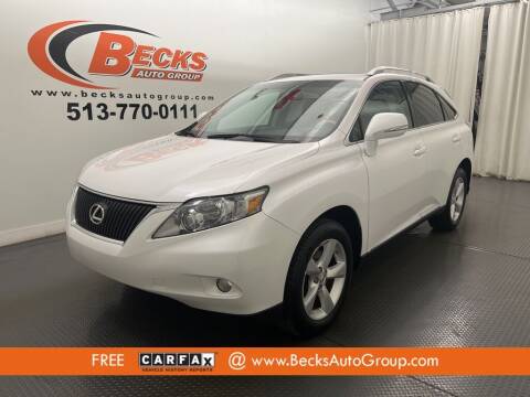 2011 Lexus RX 350 for sale at Becks Auto Group in Mason OH