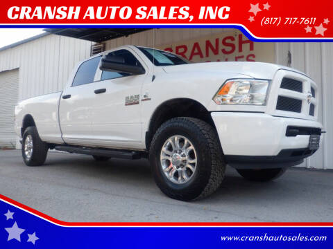 2018 RAM 2500 for sale at CRANSH AUTO SALES, INC in Arlington TX