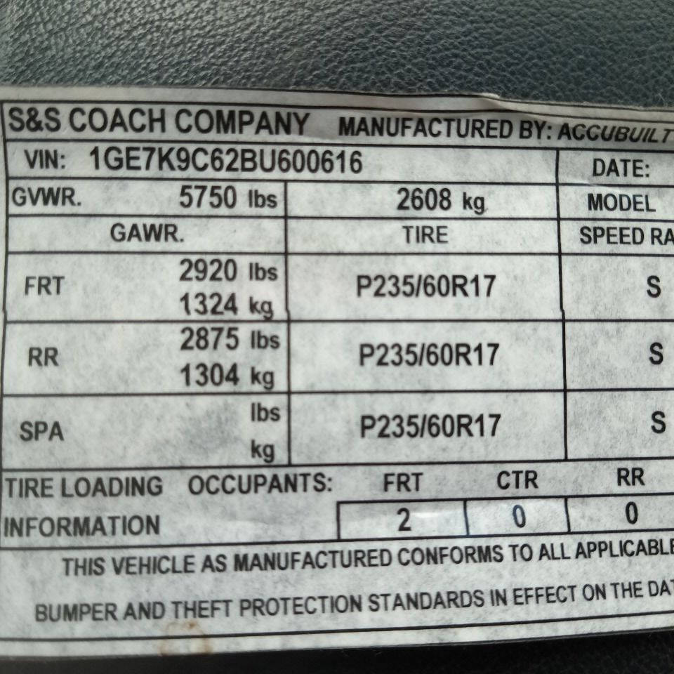 2011 Cadillac Professional Chassis Sedan - $29,500