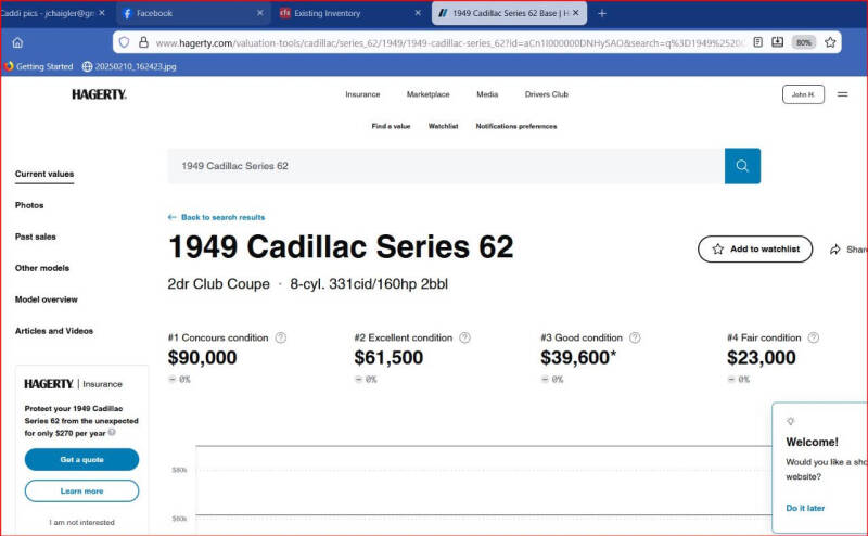 1949 Cadillac Series 62