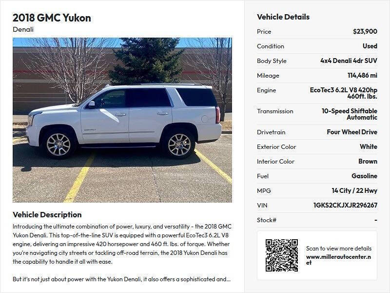 2018 GMC Yukon Denali