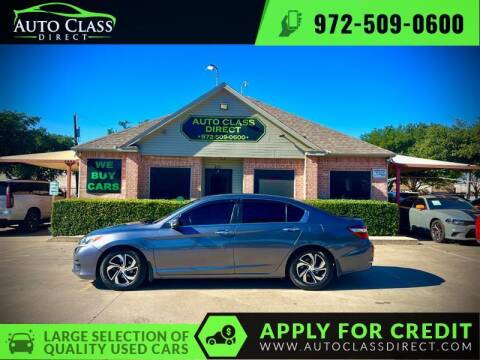 2016 Honda Accord for sale at Auto Class Direct in Plano TX